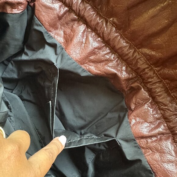 Christian Wijnants Acube Bag - Brown Lambskin Leather - Picture 10 of 12